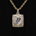 GLD PROMO San Antonio Spurs Championship Pendant - Yellow Gold