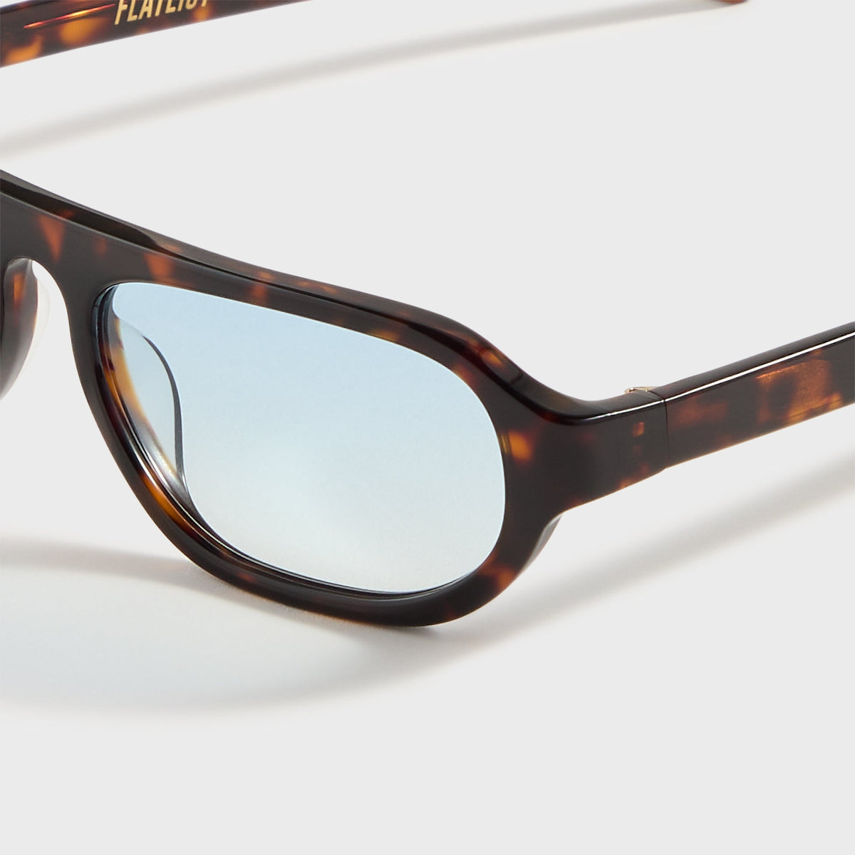 Flatlist Penn - Dark Tortoise / Blue Gradient Lens