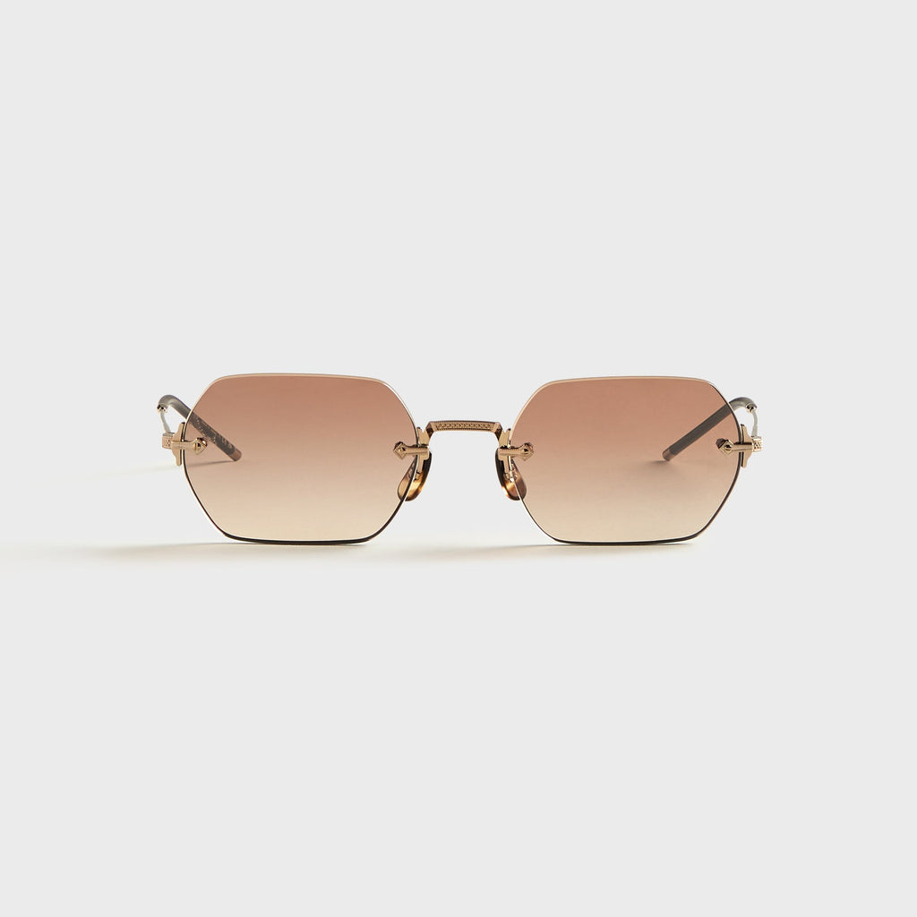 Oliver Peoples TK-13 Sunglasses - Gold / Dark Brown Gradient