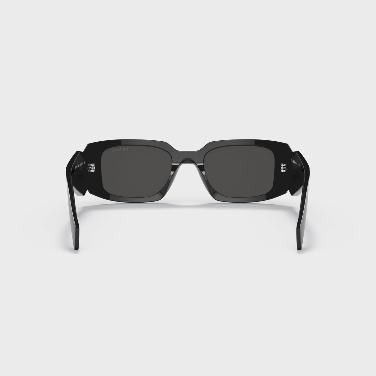 Prada Symbole PR 17WS Rectangular Sunglasses - Black / Dark Grey