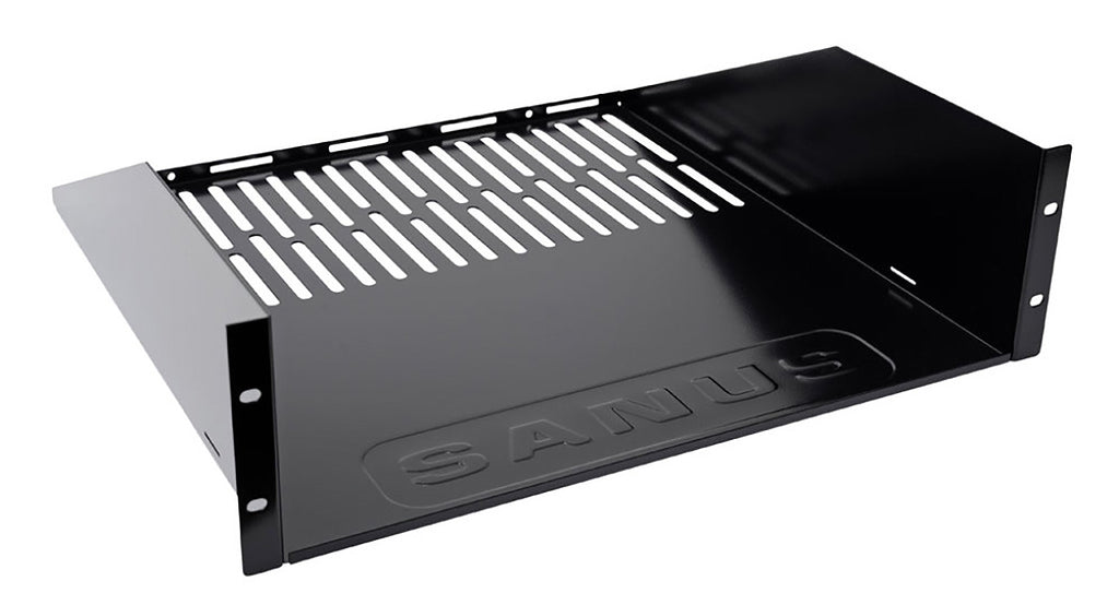 Sanus 3U Black Vented AV Shelf - CASH23-B1 - image 2
