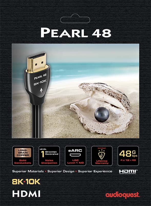 AudioQuest 2.25 Meters (7.4 Feet) Pearl 48 HDMI 2.1 Cable - HDM48PEA225 - image 3