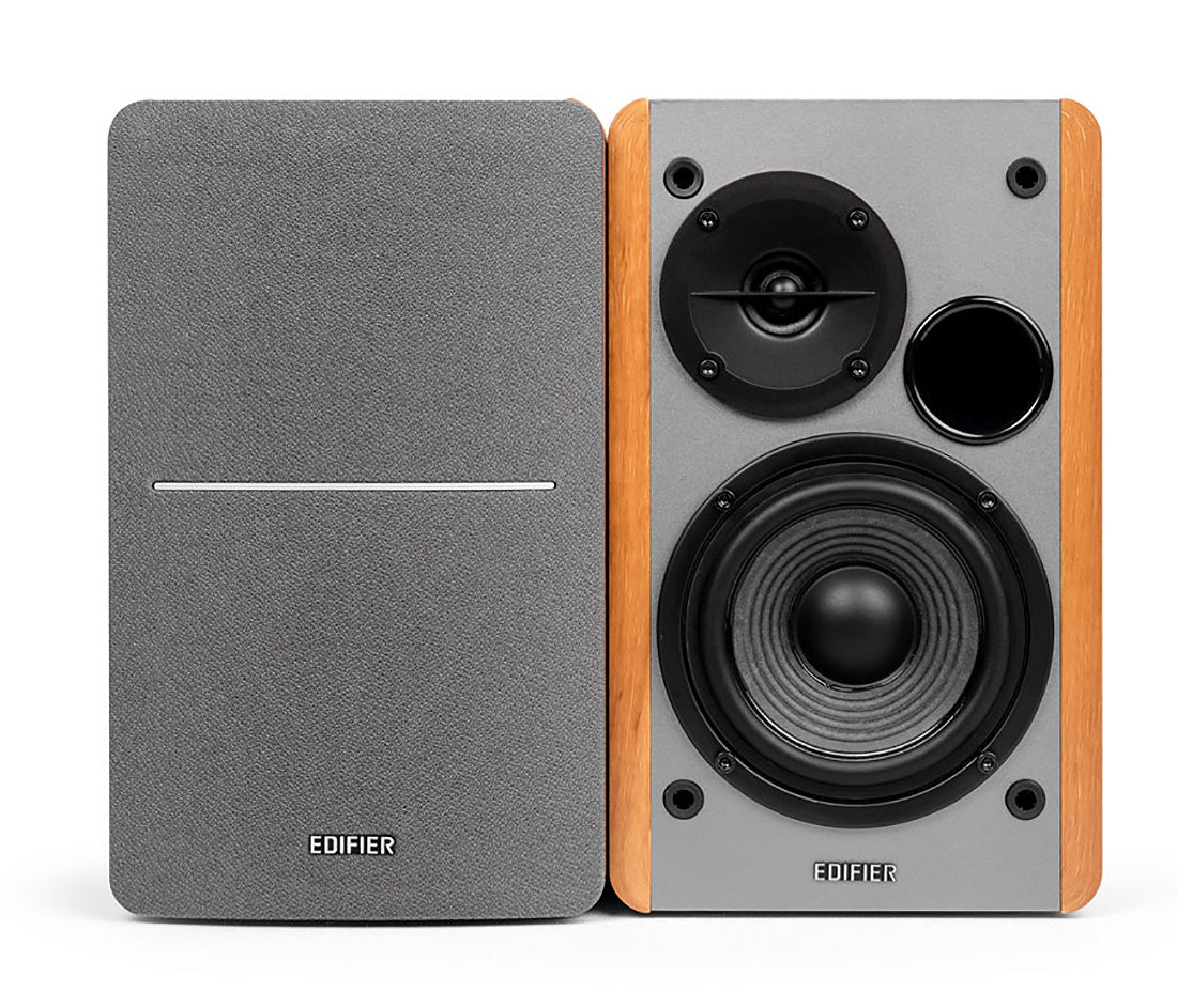 Edifier Wood Grain Powered Bookshelf Speakers (Pair) - R1280T - image 2