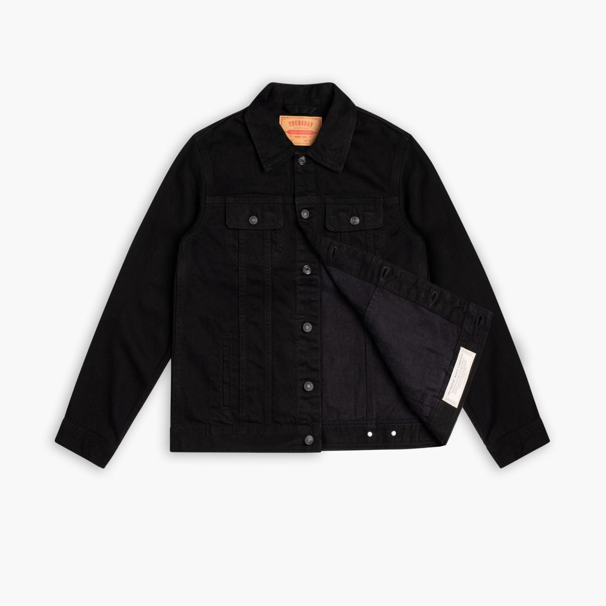 Denim Trucker Jacket | Black
