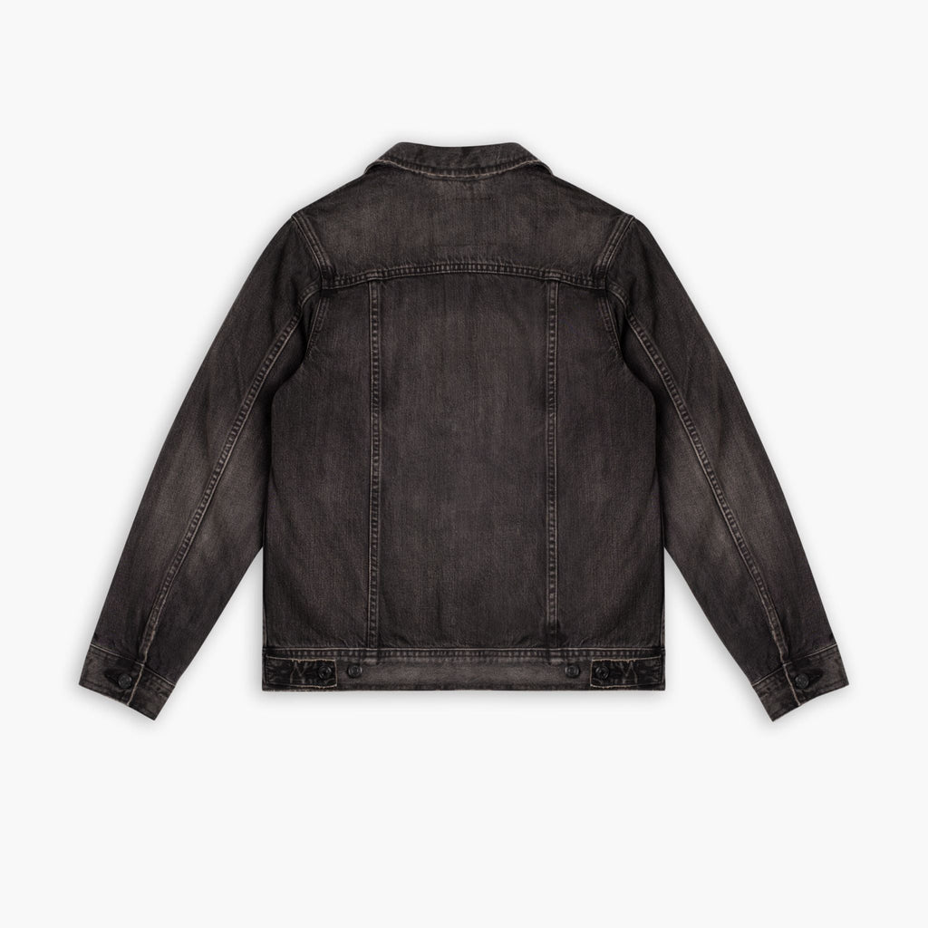 Denim Trucker Jacket | Faded Black