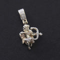 GLD Men Solid Gold Iced Cupid Pendant-VS Diamonds