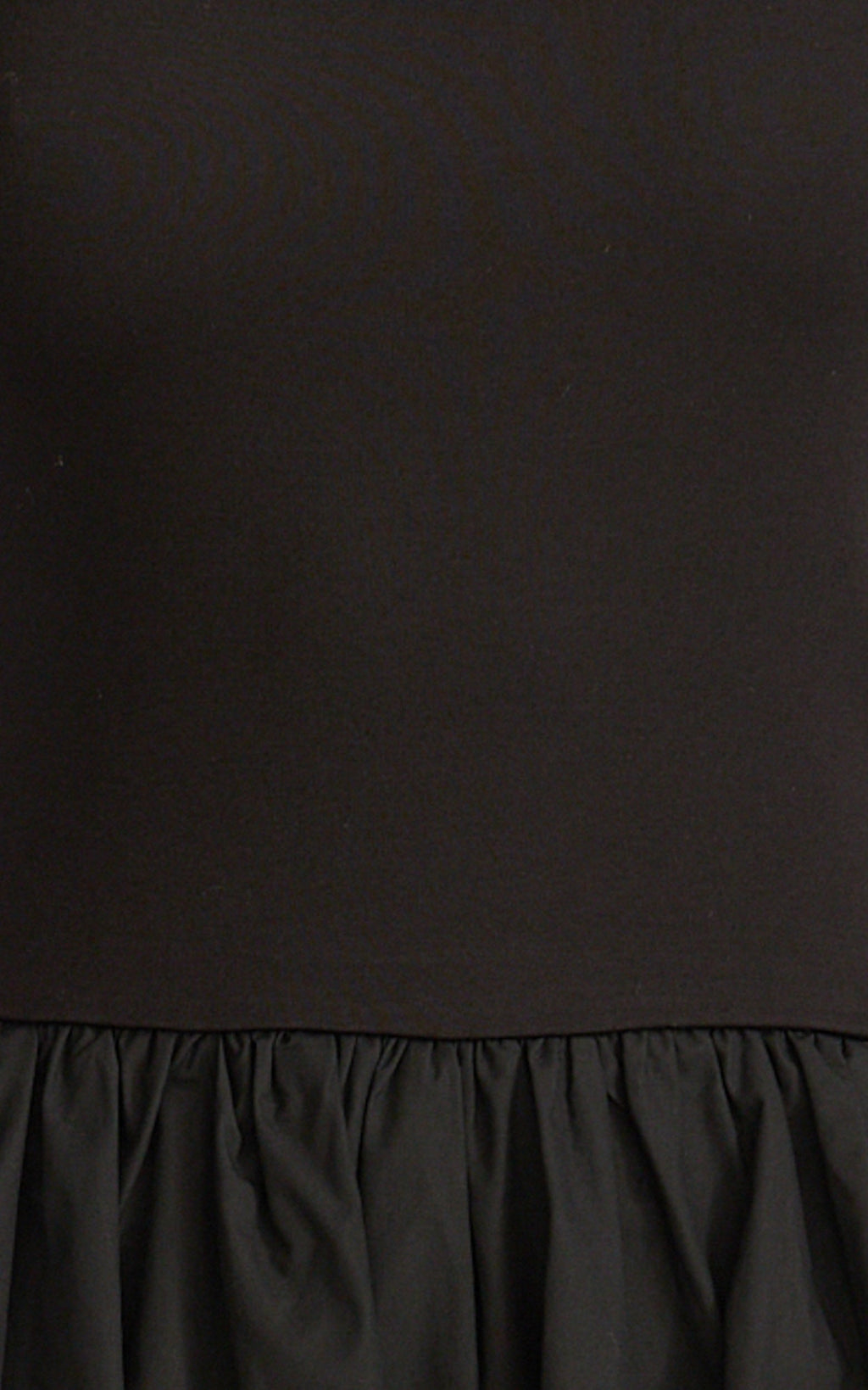 Jhamie Midi Dress - One Shoulder Contrast Skirt Dress in Black