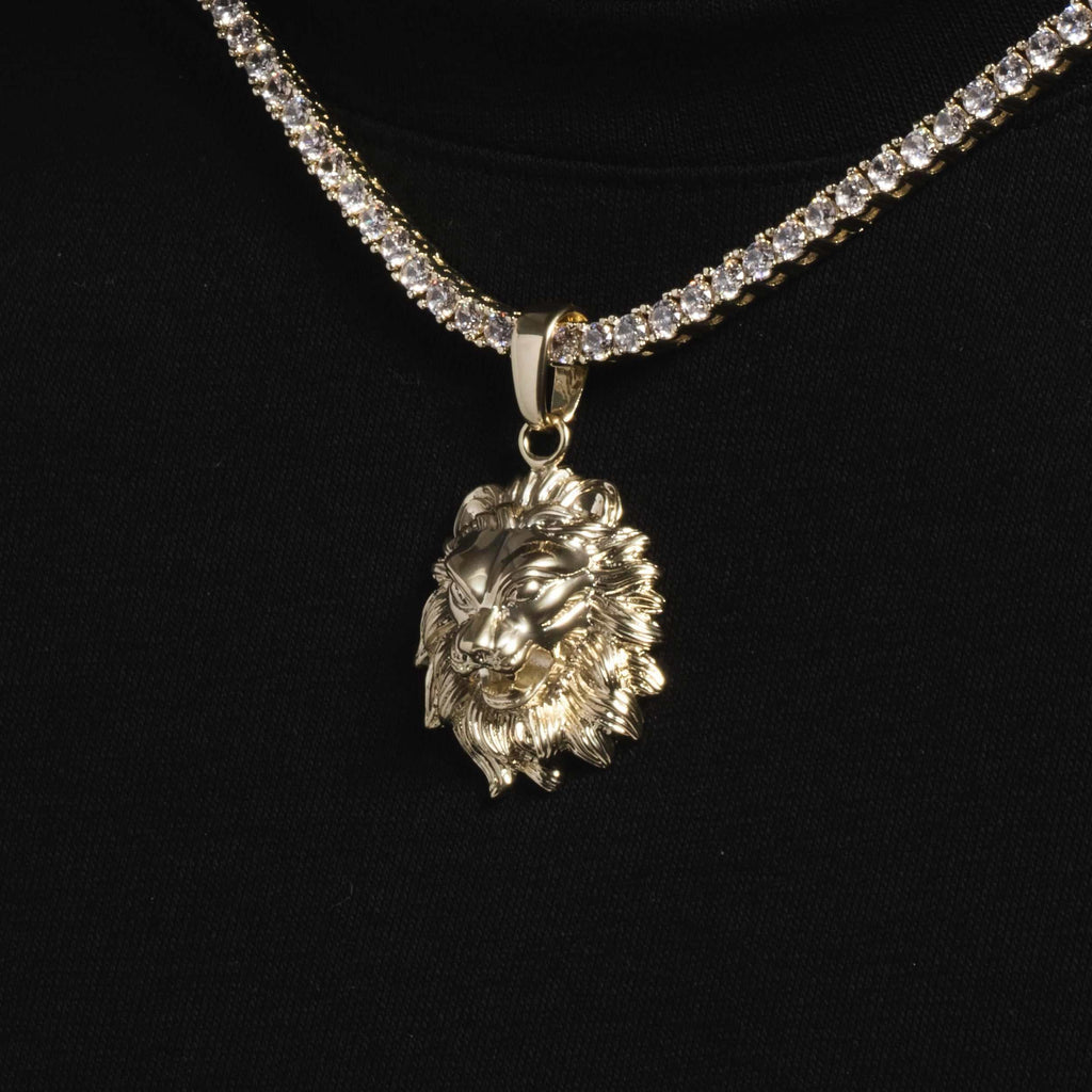 GLD Men Solid Gold Lion Micro