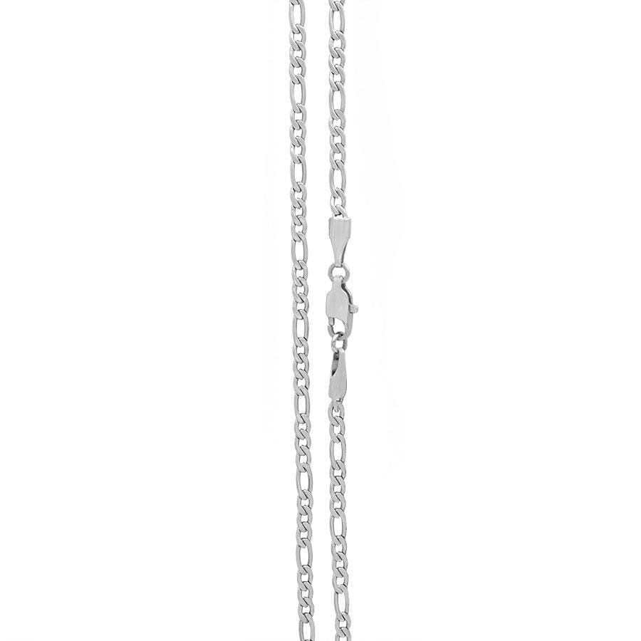 The GLD Shop 16" 3mm Figaro Necklace