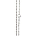 The GLD Shop 18" 1.5mm Rope Chain in White Gold