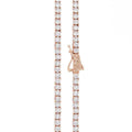 GLD Pendants 18" 3mm Tennis Necklace