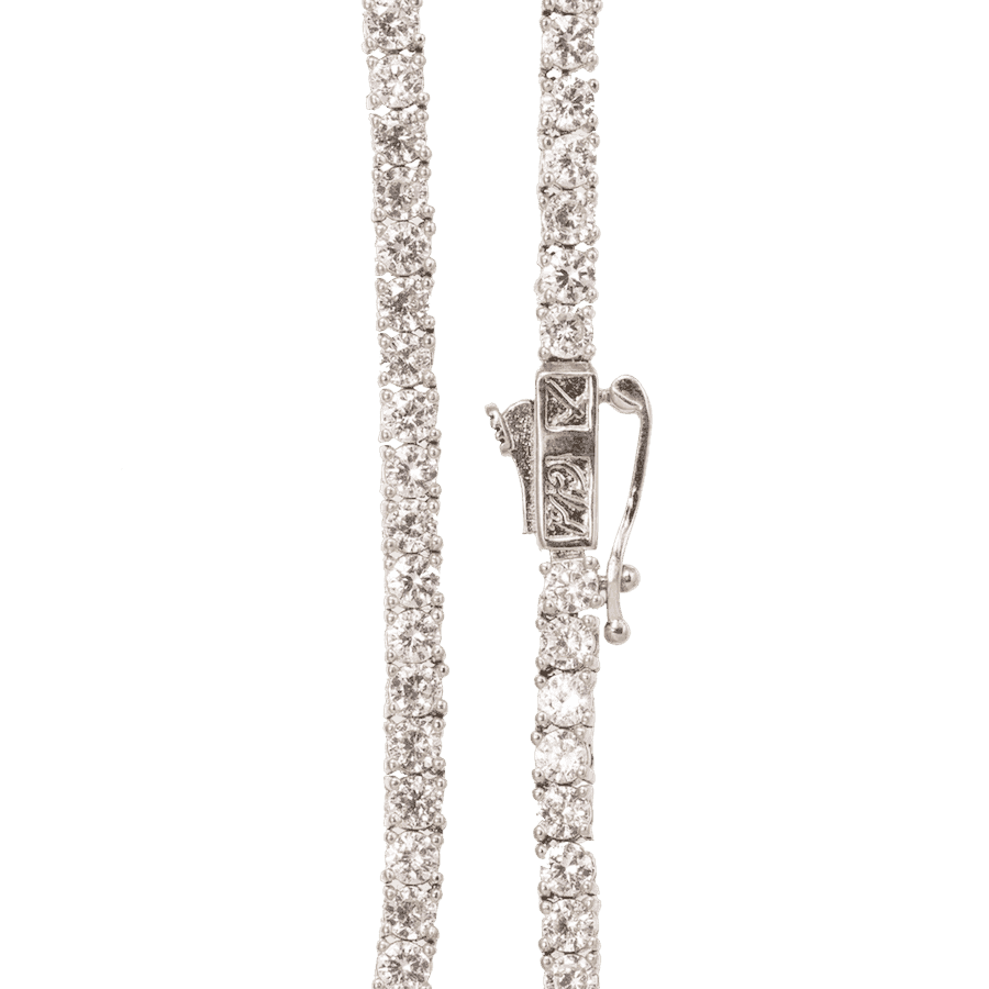 The GLD Shop 18" 3mm Tennis Necklace