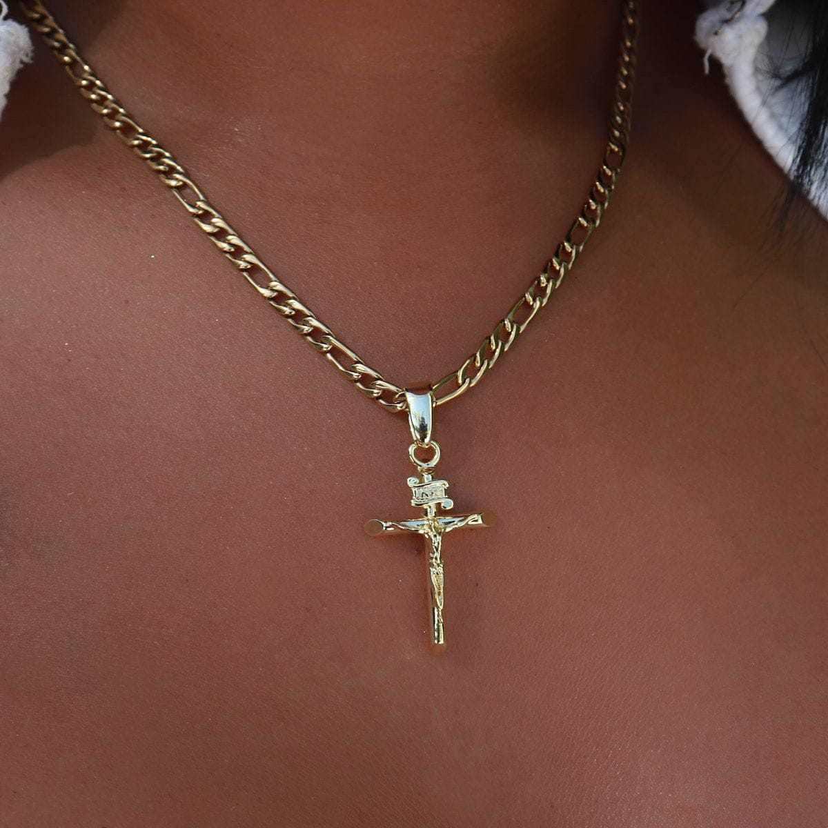 GLD Women 18k Vermeil Crucifix Pendant