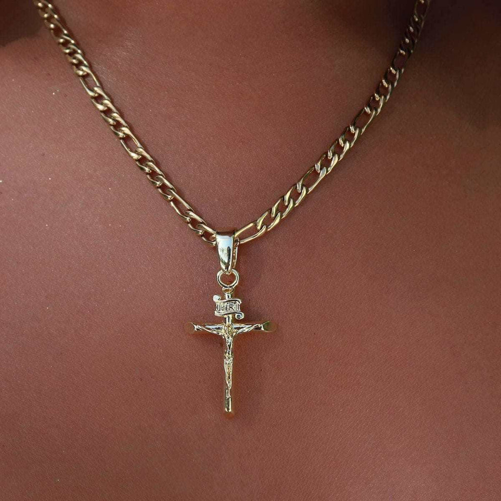 GLD Women 18k Vermeil Crucifix Pendant