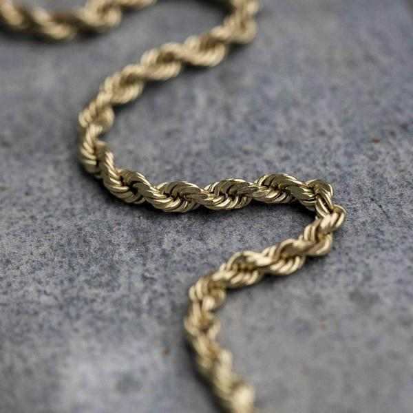 GLD Men 18k Vermeil Rope Chain - 2mm