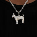 GLD Men Simple Goat Pendant in Black