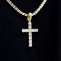 GLD PROMO Diamond Cross in Yellow Gold