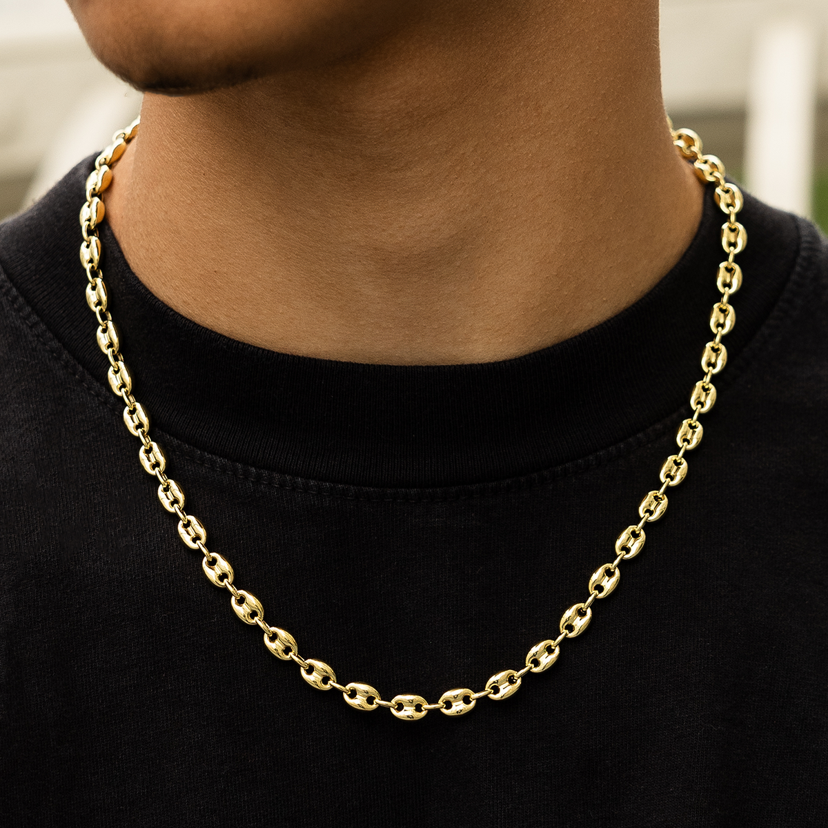 GLD Men Valentina Chain in Yellow Gold- 7mm