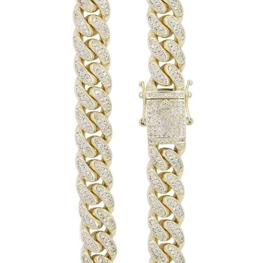 The GLD Shop 20" 12mm Diamond Cuban Link