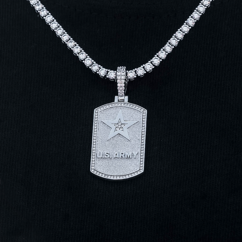 GLD PROMO SETS U.S. Army Dog Tag Pendant