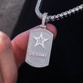 GLD PROMO SETS U.S. Army Dog Tag Pendant