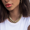 GLD PROMO - WOMEN GLD Signature Cuban in Yellow Gold- 19mm