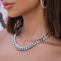 GLD Women GLD Signature Cuban in White Gold- 12mm