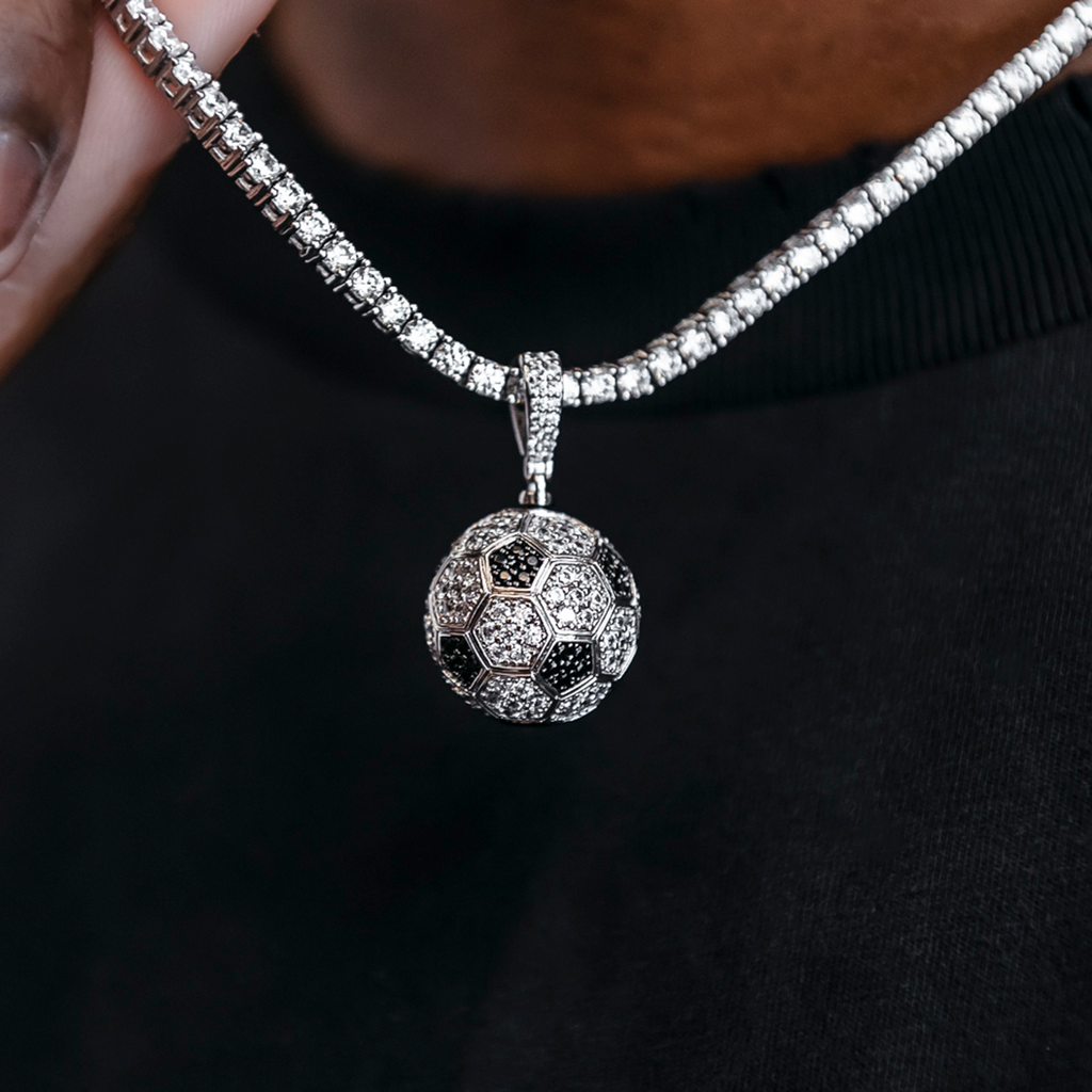 GLD Men Iced Soccer Pendant