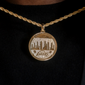 GLD Men Los Angeles Lakers Official NBA Coin Pendant