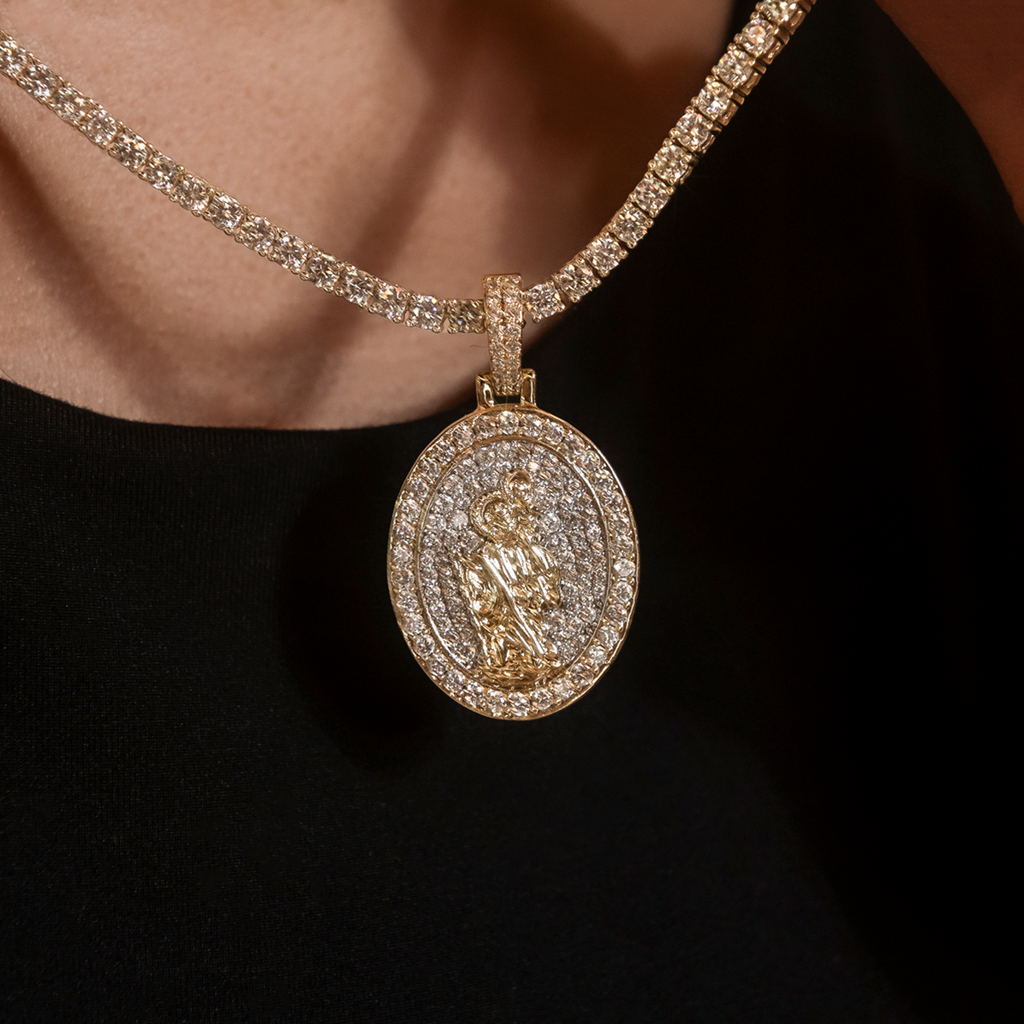 GLD Women Saint Christopher Pendant