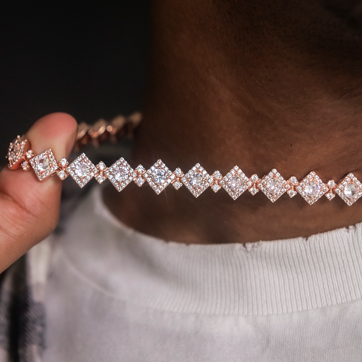 GLD Men Cloister Link Chain in Rose Gold  - 10mm