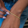 GLD Women Canary Micro Tennis Bracelet in Yellow Gold