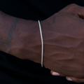 GLD PROMO SETS Palm Chain Bracelet in White Gold- 2mm