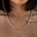 GLD PROMO - WOMEN Valentina Necklace in Yellow Gold- 7mm
