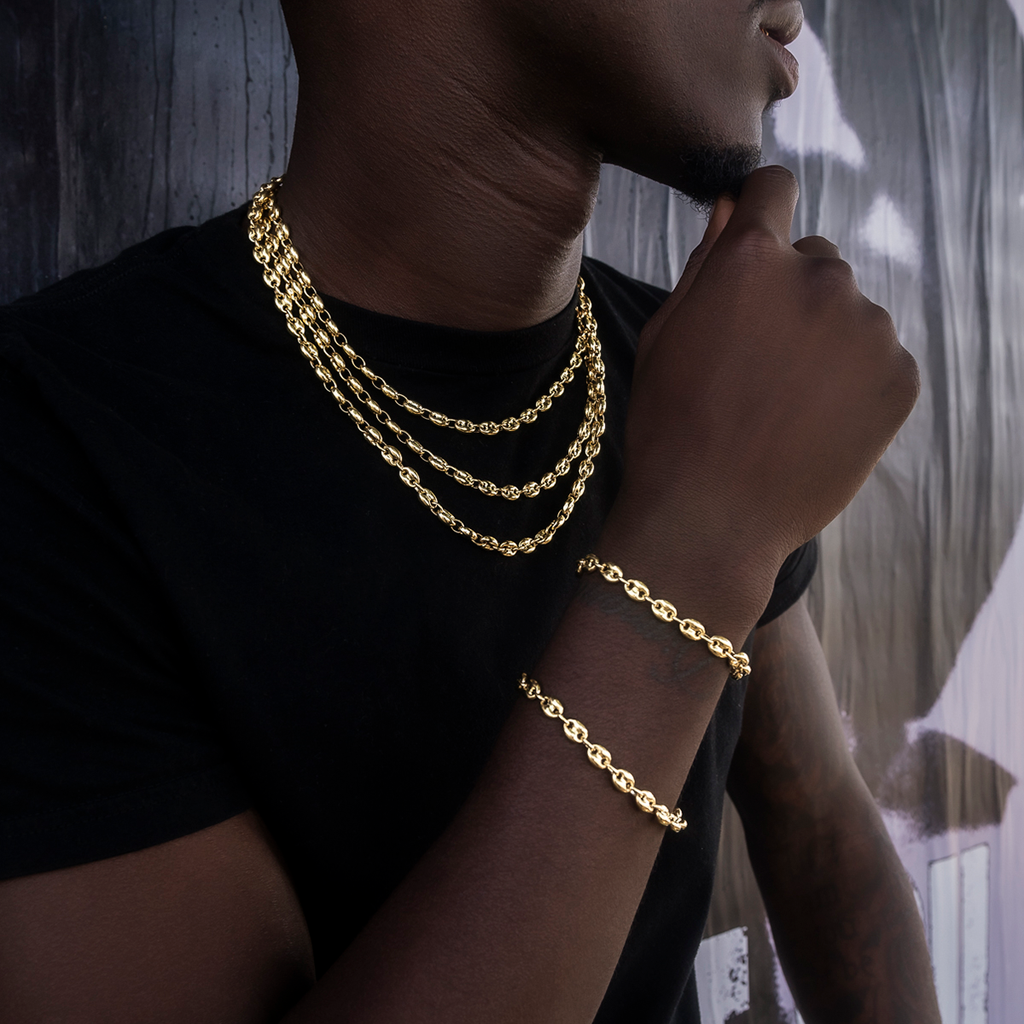GLD PROMO Valentina Chain in Yellow Gold- 7mm