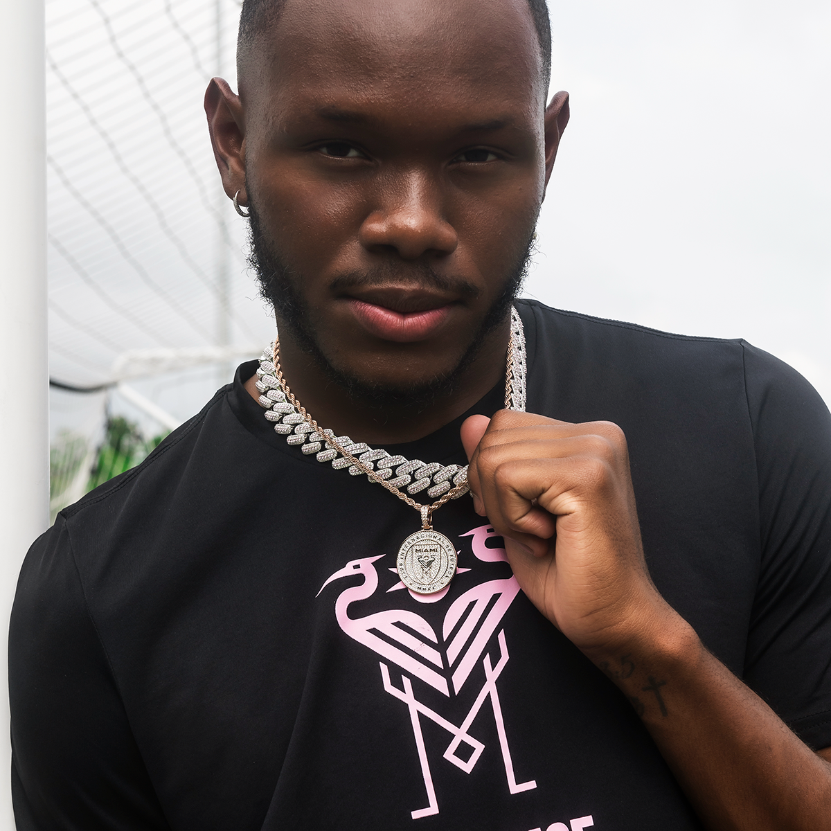 GLD Men Inter Miami CF Official MLS Logo Pendant