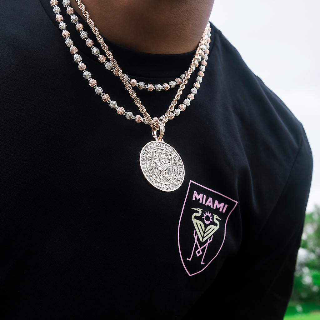 GLD Men Inter Miami CF Official MLS Logo Pendant