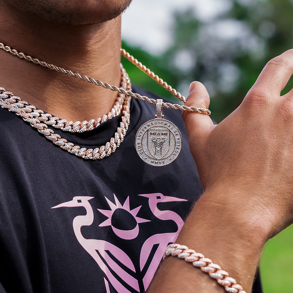 GLD Men Inter Miami CF Official MLS Logo Pendant