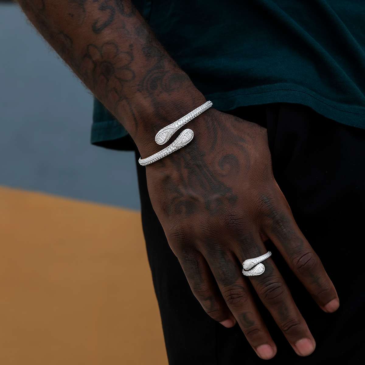 GLD Men Iced Bandana Cuff