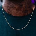 GLD PROMO Figaro Chain in Yellow Gold- 2mm
