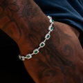 GLD PROMO Iced Emerald Cushion Cut Bracelet