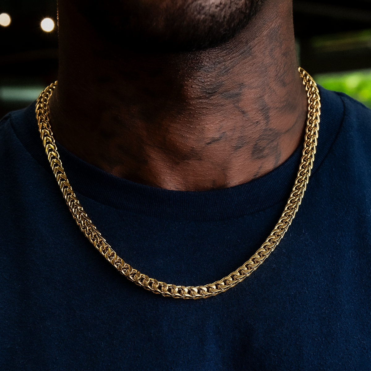 GLD PROMO Franco Chain in Yellow Gold- 6mm