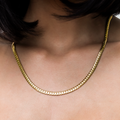 GLD Women South Beach Cuban™ Necklace in Yellow Gold- 5mm