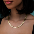 GLD PROMO - WOMEN South Beach Cuban™ Necklace in Yellow Gold- 8mm