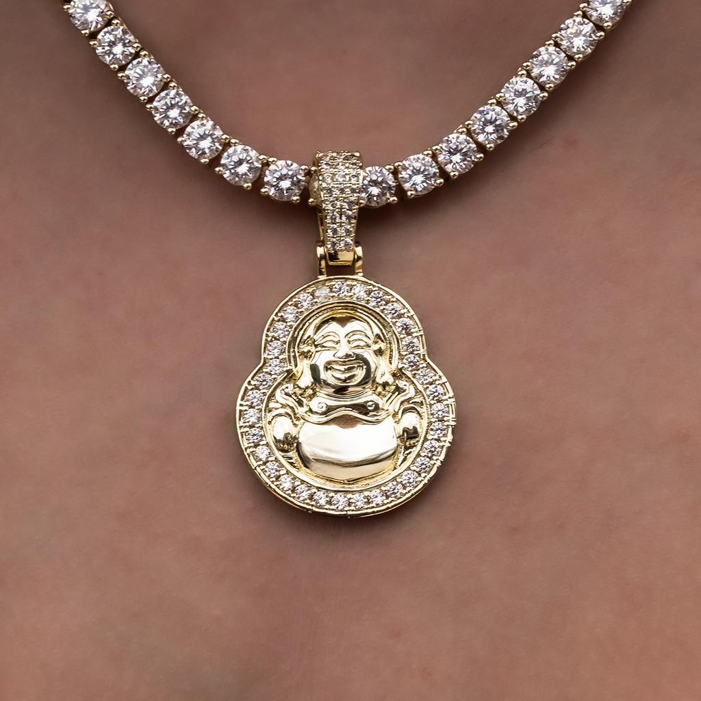 GLD Women Laughing Buddha Pendant