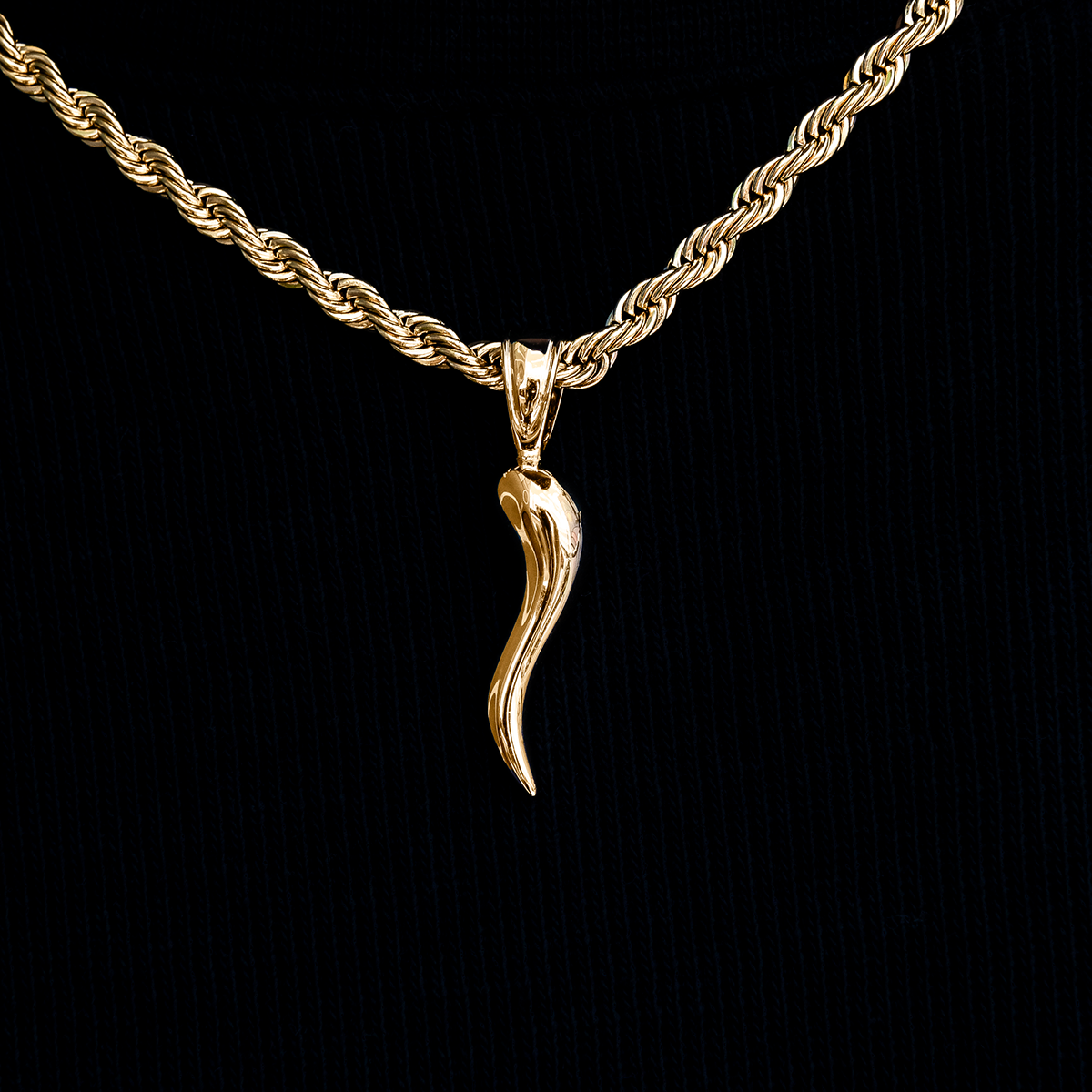 GLD PROMO SETS Italian Horn Pendant