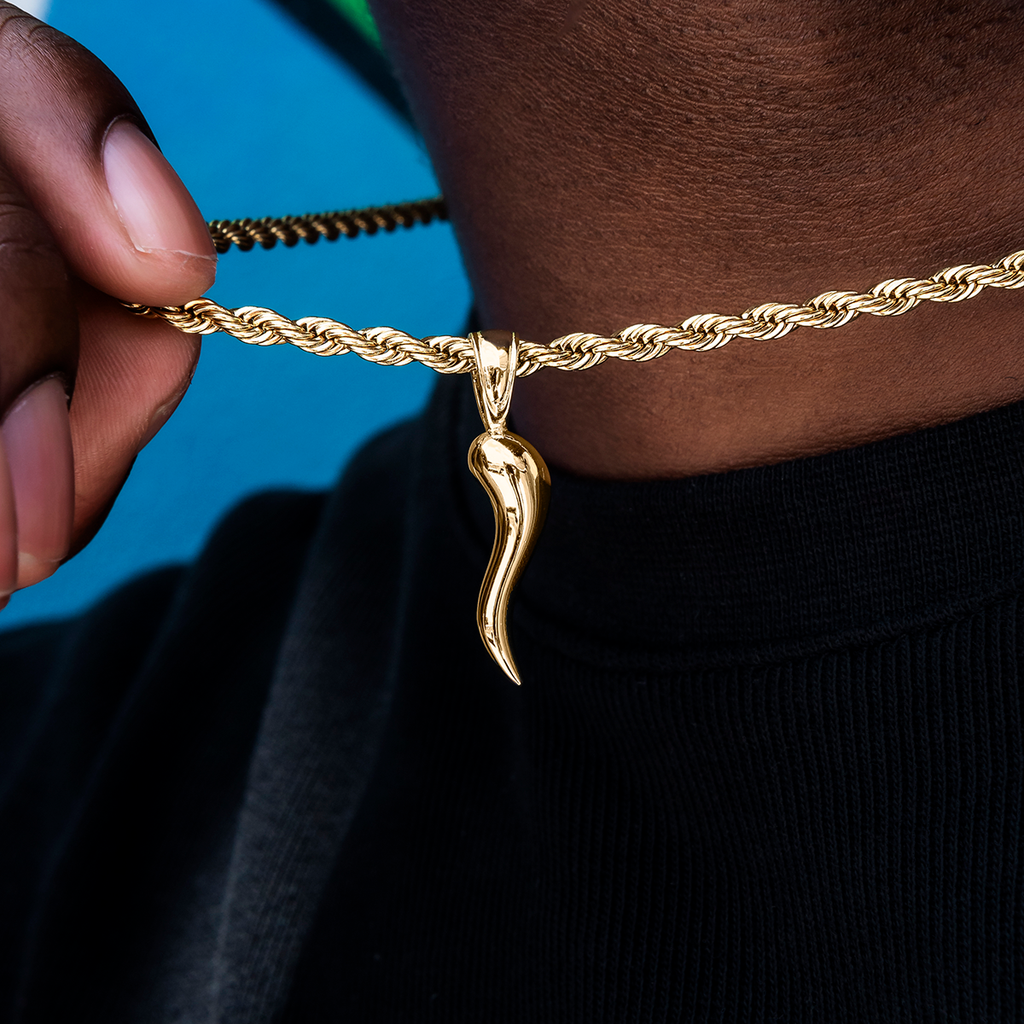 GLD PROMO SETS Italian Horn Pendant