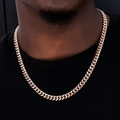 GLD PROMO Miami Cuban Link Chain in Rose Gold- 8mm