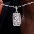GLD Men Icon Shepherd Pendant in White Gold