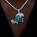 GLD Men Tulane Green Wave Official NCAA Logo Pendant